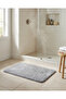 Grey Abstract Memory Foam Bath Mat