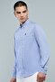 Checked Shirt with Button-Down Collar and Long Sleeves - 2