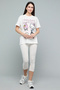 Stitch Print & Friends Print T-Shirt with Crew Neck and Short Sleeves - 4