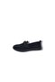 104 Women's Black Buckled Macramé Knitted Loafers Shoes - 3