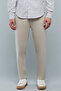 Solid Slim Fit Pants with Button Closure