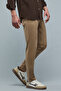 Solid Slim Fit Pants with Button Closure - 3