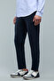 Solid Slim Fit Pants with Button Closure - 3