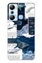 Infinix Hot 20I Compatible Shark and Ocean Theme Patterned Transparent Phone Case
