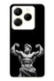 Infinix Hot 40I Compatible Ancient Statue Muscular God Patterned Transparent Phone Case