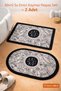 2-Piece Magic Mop, Water Absorbent, Non-Slip Sole Pieces, Bathroom, Shower, Kitchen, in Front of the Sink, Balcony Door, 58X38 Cm, Lucky