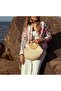 Design Colorful Embroidered White Jacket - 2
