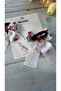 Ataturk Patterned April 23 Ribbon Hair Clip -2 Pieces with Elastic - 2