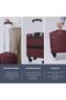 Underseat Carry On Luggage with Spinner Wheels - 6