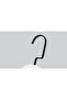 Wooden (Lama Black Hook) Bar Hanger for Shirts and Trousers, White Color, 8 Pieces - 3
