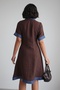 Women's Denim Detailed Buttoned and Collared Short Sleeve Pocketed Dress - 3