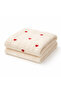 Heart Embroidered Welsoft 90*100 cm Baby Blanket - 2