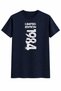Limited Edition 1984 Design Printed Oversized Unisex T-Shirt 100% Cotton Unisex Street Style T-Shirt
