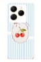 Infinix Hot 40I Compatible Ma Cherie Kiraz Patterned Transparent Phone Case