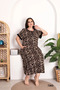 Women's Plus Size Ripped Buttoned Pocketed Long Dress Nightgown - 2