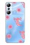 Infinix Hot 20I Compatible Pink Axolotl Patterned Transparent Phone Case