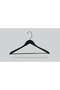 Wooden (Lama Black Hook) Hangers for Shirts, Trousers, Black Color Hangers 12 Pieces - 2