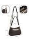 Coffee Color Shk307 Faux Leather , 2 Compartments, Pocket and Card Holder Details, Hand and Shoulder Bag Details - 4