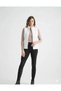 Peur Rider Quilted White Color Pocketed Women's Vest