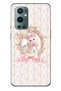 One Plus 9 Pro Compatible Pink Bow Cat Patterned Transparent Phone Case