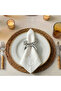 6-Piece Divani Design Wooden Napkin Holder with Bon Appetit Writing - Islamic Home Tableware Decoration - 6