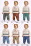 Baby Boy Elephant Embroidered 2-Piece Tracksuit Set – 2Yarn m Transitional Bottom Top 2-Piece Set 3-12 Months - 7
