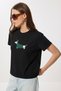 Embroidered Embroidered Knitted T-Shirt with Crest, Pack of Cotton Lcr0115 Black - 3