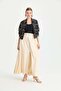 Silk Mixed Material Embroidered Jacket - 8