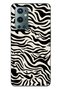 One Plus 9 Pro Compatible Zebra Patterned Transparent Phone Case