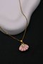 Oyster Pearl Model Gold Steel Necklace – Elegant Women's Necklace - 4