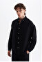Men's 100% Cotton Piece Linen Look Pants Shirt Suit Black - 3