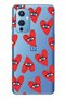 حافظة هاتف شفافة متوافقة مع One Plus 9 من نوع Eyed Heart منقوش