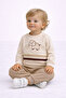 Baby Boy Elephant Embroidered 2-Piece Tracksuit Set – 2Yarn m Transitional Bottom Top 2-Piece Set 3-12 Months - 2