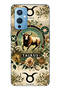 One Plus 9 Compatible Taurus Patterned Transparent Phone Case