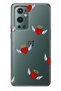 One Plus 9 Pro Compatible Angel Heart Patterned Transparent Phone Case