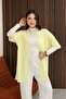 U Shawl Collar Short Sleeve Simple Basic Midi Length Seasonal Knitwear Cardigan - 4