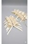Cream 6 mm Ready-Made Bow Birthday Decoration, Cake Decoration, Wall Background Decoration - 3