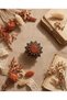 Bronze Jewelry Authentic Natural Star Stone Sunflower Model Adjustable Vintage Women's Ring - 2