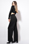 Pocketed Stone-Embellished Tracksuit Black - 2