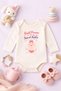 Baby Bodysuit with Funny Writing Iprenses Baby B Printed 100% P Cotton Bodysuit (Newborn & Baby) - 2
