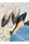 Addasso Pointed Toe, Closed Front, Block Heel Stiletto Slipper - 5