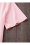 Women's Burgundy Bow Printed Oversized T-Shirt Loose Fit - 5