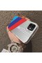 iPhone 12 Mini Compatible Silicone Edge Hard Back Anti-Fall Case Bmw Patterned - 3