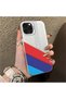 iPhone 12 Pro Max Compatible Silicone Edge Hard Back Anti-Fall Case Bmw Patterned