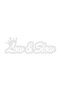 Autocolant auto „Low&Slow”, 10cm, alb