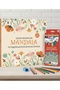 Coloring book for adults with 12 color crayons - floral designs included - 2