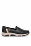 D26Ya-3565 Women's Genuine Leather Casual Shoes Black