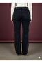 Women's High Waist Button Detailed Piped Leg Jeans Anthracite 7170-23 - 2
