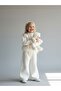 Girl's Feathered Knitwear Pants Set - 2