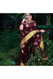 Magenta Lichi Silk Saree - MAF3060 | Magenta - 2